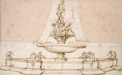 Conception pour une fontaine, fin du 16ème siècle