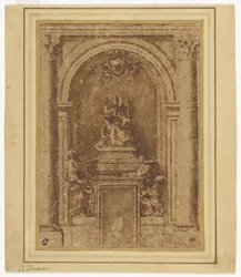 Projet pour le tombeau du pape Alexandre VII à Saint-Pierre de Rome