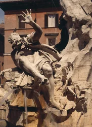 La Fontaine des Quatre-Fleuves (détail)
