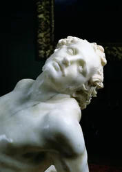 Le Martyre de saint Laurent, détail de la tête du saint, 1613, détail en marbre de 106230