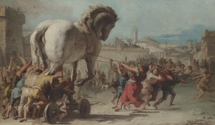 La Procession du Cheval de Troie à Troie, c.1760