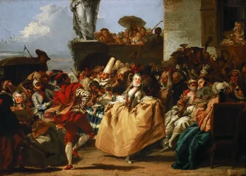 Scène de carnaval Le Menuet