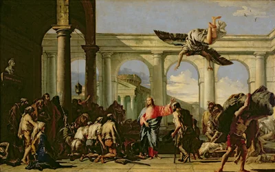 Jésus guérissant le paralytique à la piscine de Bethesda, vers 1759