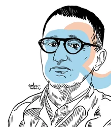 Portrait de Bertolt Brecht, 2022 (numérique)