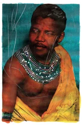 Portrait de Nelson Mandela, 2011 (technique mixte)