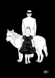 La fille et le loup, 2023 (numérique)