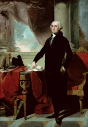 George Washington (lithographie en couleur)