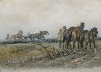 Chevaux de course à l