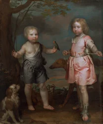 Lord John Hay et Charles, maître de Yester (plus tard troisième marquis de Tweeddale)