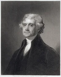 Portrait de Thomas Jefferson, gravé par Henry Bryan Hall