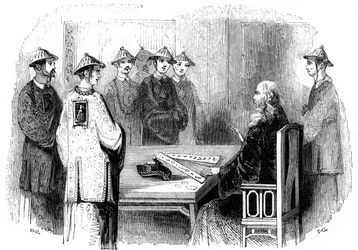 Confucius et ses disciples, 5e siècle av. J.-C., 1847