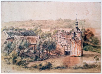 Paysage avec maisons, vers 1643-1687