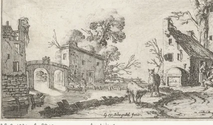 Ferme et tour près d