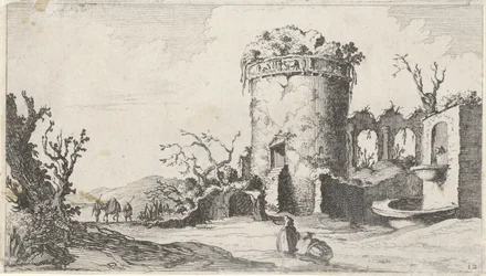 Fontaine près d