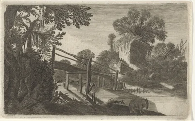 Pont en bois près d