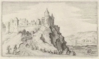 Ville fortifiée sur une colline (Douze paysages)