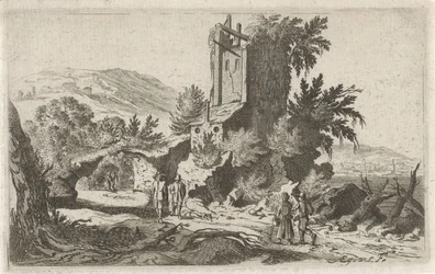 Promeneurs près d
