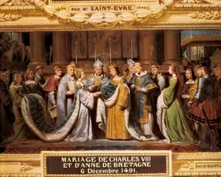 Le mariage du roi Charles VIII de France avec Anne de Bretagne le 06/12/1491