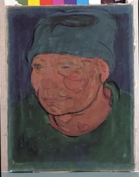 Pêcheur au bonnet vert