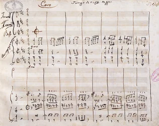 Partition manuscrite de Gioacchino Rossini