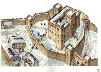 Architecture médiévale : reconstruction du château de la ville d