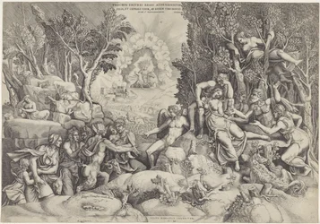 Céphale et les dieux des bois pleurent la mort de Procris