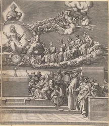 La discussion sur le Saint Sacrement