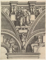 Le Prophète Ézéchiel, de la série des Prophètes et Sibylles de la Chapelle Sixtine, 1570-75