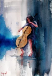Un violoncelliste expressif