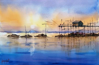 La cabane de pêche « Golden Hour »