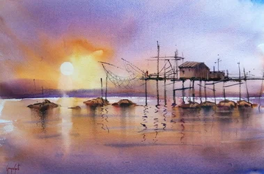 La jetée de pêche « Golden Hour »