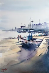 Un port côtier paisible