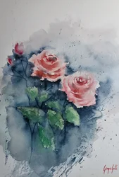 Roses roses à l