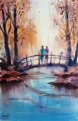 Une balade romantique en automne