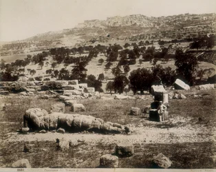 Agrigente : vue des ruines du Temple de Jupiter