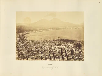 Naples. Vue generale depuis le fort St. Elme