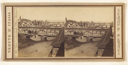 Vieux pont depuis les Offices, (Florence)