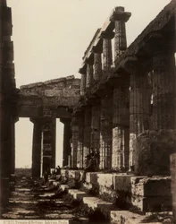 Ruines du Temple de Neptune, à Paestum