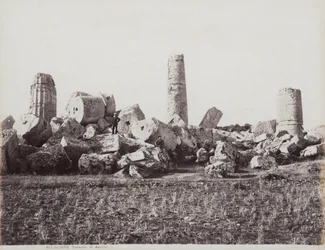 Les vestiges du temple d