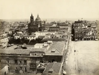 Vue de Palerme depuis Porta Nuova, Sicile, Italie, photographie de Giorgio Sommer