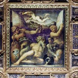 Allégorie des régions de Cortona et Montepulciano du plafond du Salone dei Cinquecento, 1565