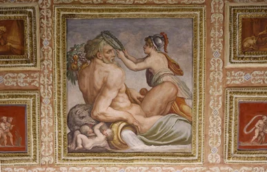 (détail) Cérès nourrissant Triptolemus, plafond d