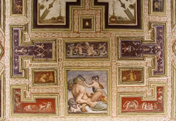 (détail) Cérès nourrissant Triptolemus, plafond d