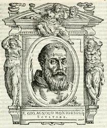 Portrait de Giovanni Angelo Montorsoli, Vasari 1568