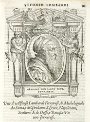 Milan, Biblioteca Braidense, Vite de piv excellent, Giorgio Vasari 1568, Alfonso Lombardi