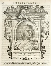 Milan, Biblioteca Braidense, Vite de piv excellent, Giorgio Vasari 1568, Mariotto Albertinelli