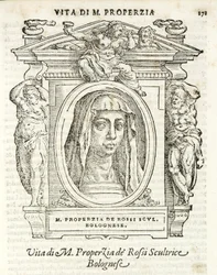 Milan, Biblioteca Braidense, Vite de piv excellent, Giorgio Vasari 1568, Properzia dè Rossi