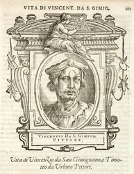 Milan, Biblioteca Braidense, Vite de piv excellent, Giorgio Vasari 1568, Vincenzo Tamagni de San Gininiano
