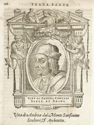 Milan, Bibliothèque Braidense, Vite de piv excellent, Giorgio Vasari 1568, Andrea Contucci