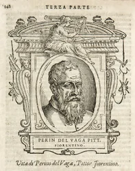 Milan, Bibliothèque Braidense, Vite de piv excellent, Giorgio Vasari 1568, Perin del Vaga